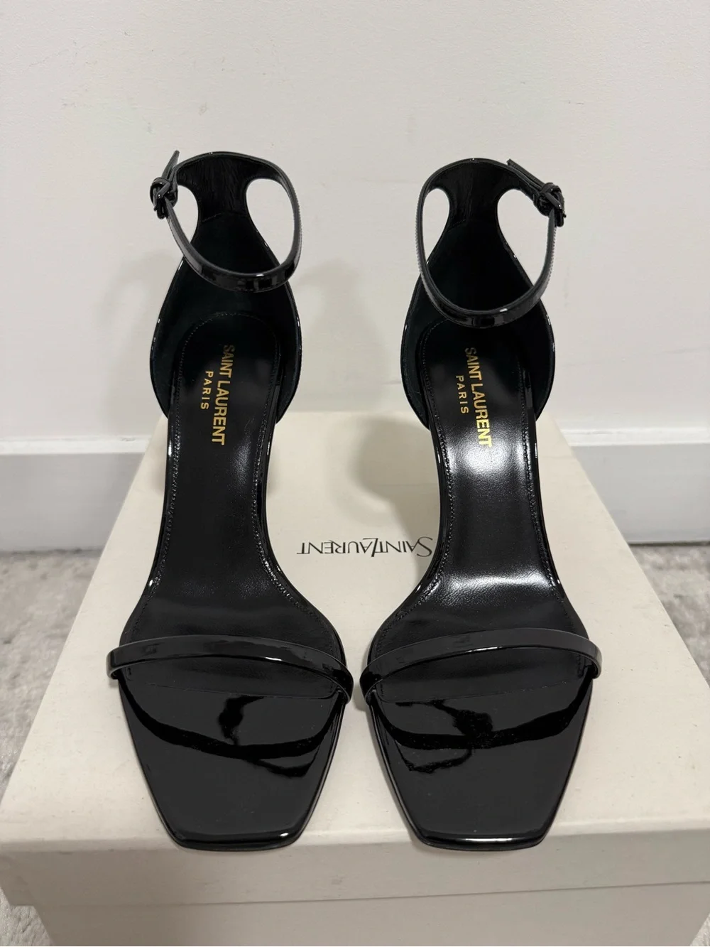 Saint Laurent Women's Opyum 85 Heels Black/Good - Size 38.5 EU / 8.5 US - NEW - Picture 3 of 5